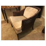 Retain & Cane Upholstered Arm Chair
