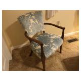 Mahogany Upholstered Arm Chair