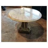 Marble Top Asian Themed Side Table
