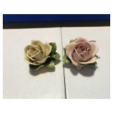 2 Pieces of KSK Handarbeit Flowers