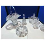 Various Leaded Crystal & Glass Decorator Pieces