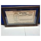 Illinois Central Rail Road Comp. Shares $100