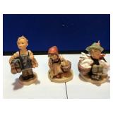 2 German M. J. Hummel & 1 Unsigned Figurine