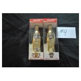 2 Commerative Gold Coca Cola Bottles NIB Numbered
