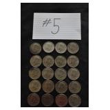 20 JFK Half Dollars Various Dates