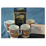 Vintage Maxwell Coffee Cups and Tin