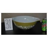 Vintage Green/White Pyrex Bowl