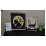 2 Vintage Glass Advertising Pieces