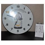 Red Cell Glass Bubble Clock