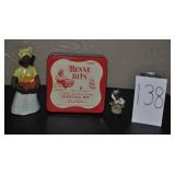 (3) Black Americana Pieces