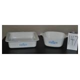 (2) Vintage Corningware Dishes