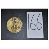 Vintage Large Brass Coin Paperweight