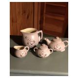 (4) pcs vintage Pigeon Forge Pottery set
