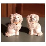 Early Pair of Staffordshire PV England Poodles