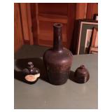 (3) pcs Early bottles, liquor & Ink