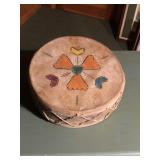 Vintage 9" Cowhide Native American drum