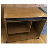 Duel slide out computer desk, great size