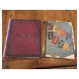 Pair of very early scrap books