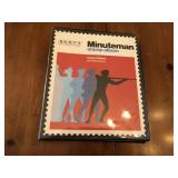 The minuteman stamp album w/ rare stamps