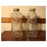 Vintage Grapette syrup bank clown & elgehpant