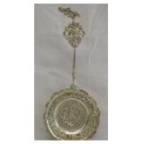 Ornate Antique Sterling Tea Strainer