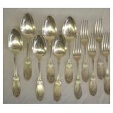 11 pcs. Sterling Silver Spoons & Forks