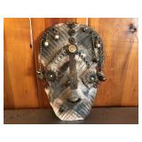 Handmade clay ceremonial mask