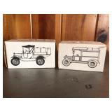 Pair of Diecast Banks 1918, 1913 Ertl