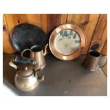 5 pcs of vintage copper cookware