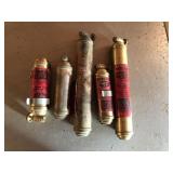 5 pcs of brass presto C B fire Extinguishers
