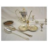 6 pcs. Silver Plate Serving Ware & Tablewares