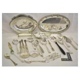 30 pcs. Silver Plate Serving Ware