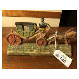 Vintage Cast Iron Carriage marked Hubley 376