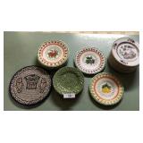 Large lot of vintage china plates
