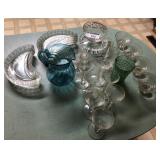 Large lot of misc glass items