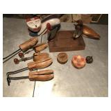 Vintage lot of wooden pieces ducks & more
