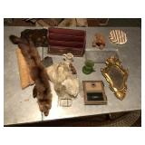Large lot of misc items, mink +++