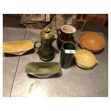 7pcs of pottery, vases & pitchers