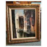 Original Oil on Canvas Italian scene signed Tony