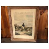 Engraving by J. Harris, "Returning Home"