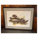 Pencil signed Balke "summer bobwhites"