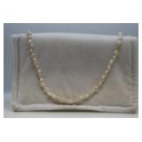 Pink Natural Pearl Necklace w/ 14K Gold Clasp