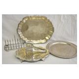 5 pcs. Silver Plate Serving Ware