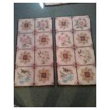Set of 3 Vintage Window pane rugs