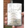 Sterling (.950) cigarette case, Mt. Fuji Japan