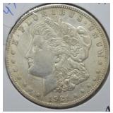 1921 MORGAN DOLLAR  AU
