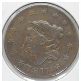 1817 LARGE CENT  VF