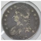 1828 BUST HALF DOLLAR O-122  R3   VF