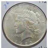 1922 PEACE DOLLAR CHOICE BU