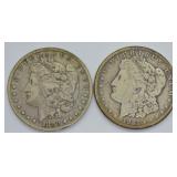 TWO MORGAN DOLLARS
